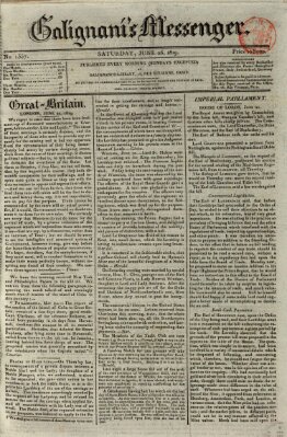 Galignani's messenger Samstag 26. Juni 1819