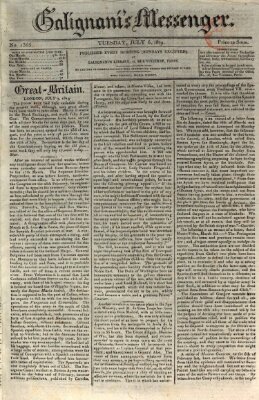 Galignani's messenger Dienstag 6. Juli 1819