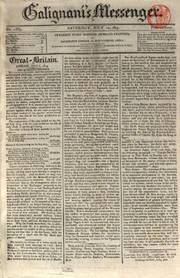 Galignani's messenger Samstag 10. Juli 1819