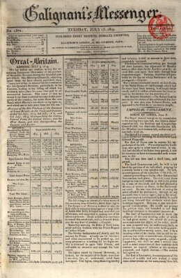 Galignani's messenger Dienstag 13. Juli 1819