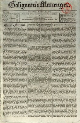 Galignani's messenger Samstag 14. August 1819