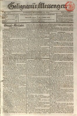 Galignani's messenger Samstag 11. September 1819