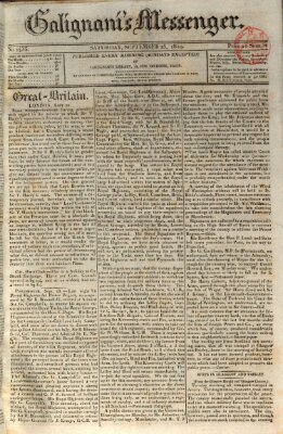 Galignani's messenger Samstag 25. September 1819