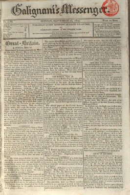 Galignani's messenger Sonntag 26. September 1819