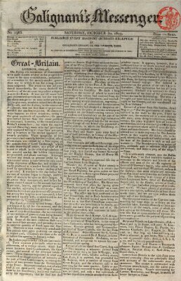 Galignani's messenger Samstag 30. Oktober 1819