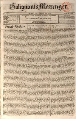 Galignani's messenger Freitag 12. November 1819