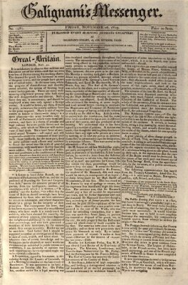 Galignani's messenger Freitag 26. November 1819