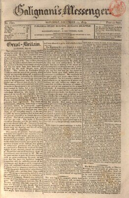 Galignani's messenger Samstag 11. Dezember 1819