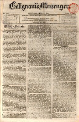 Galignani's messenger Samstag 8. April 1820