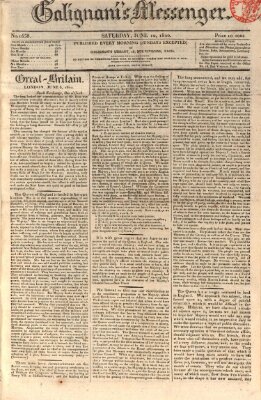 Galignani's messenger Samstag 10. Juni 1820