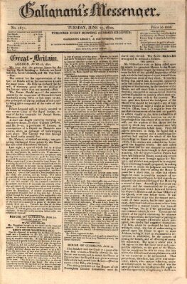 Galignani's messenger Dienstag 27. Juni 1820