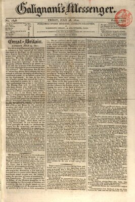 Galignani's messenger Freitag 28. Juli 1820