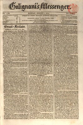 Galignani's messenger Montag 7. August 1820