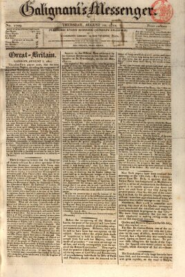 Galignani's messenger Donnerstag 10. August 1820