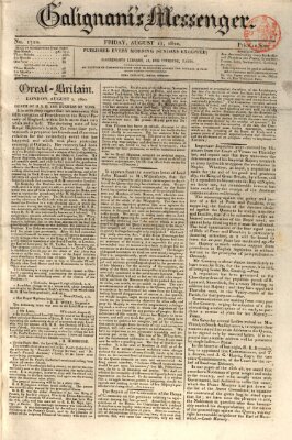 Galignani's messenger Freitag 11. August 1820