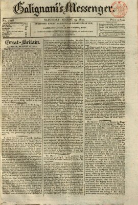 Galignani's messenger Samstag 19. August 1820