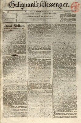 Galignani's messenger Samstag 23. September 1820