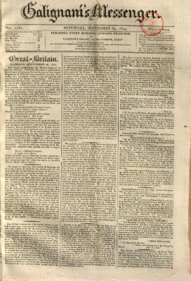 Galignani's messenger Samstag 30. September 1820