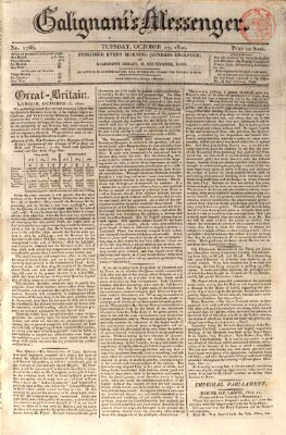 Galignani's messenger Dienstag 17. Oktober 1820