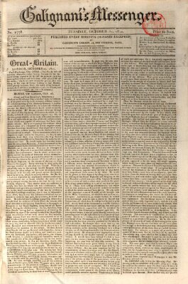 Galignani's messenger Dienstag 31. Oktober 1820