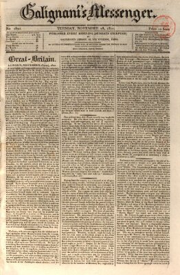 Galignani's messenger Dienstag 28. November 1820