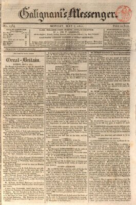 Galignani's messenger Montag 7. Mai 1821