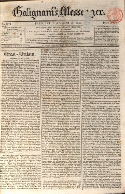 Galignani's messenger Samstag 23. Juni 1821