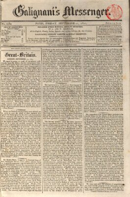 Galignani's messenger Freitag 21. September 1821