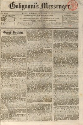 Galignani's messenger Dienstag 16. Oktober 1821