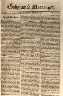 Galignani's messenger Samstag 26. Januar 1822