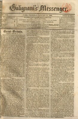 Galignani's messenger Donnerstag 31. Januar 1822