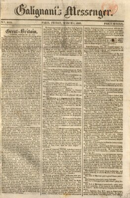 Galignani's messenger Freitag 1. März 1822