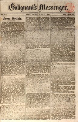 Galignani's messenger Freitag 14. Juni 1822