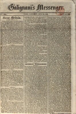 Galignani's messenger Samstag 29. Juni 1822