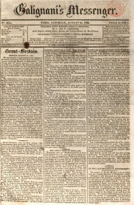 Galignani's messenger Samstag 24. August 1822