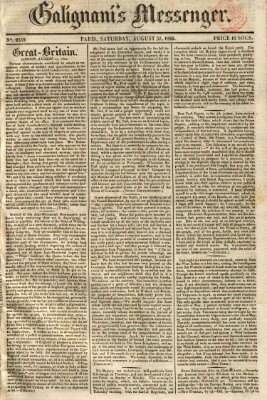 Galignani's messenger Samstag 31. August 1822