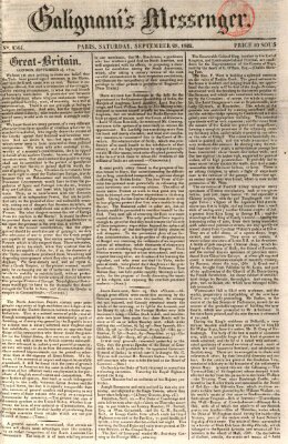 Galignani's messenger Samstag 28. September 1822