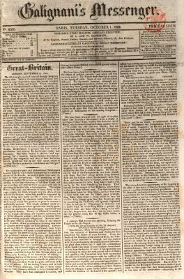 Galignani's messenger Dienstag 1. Oktober 1822