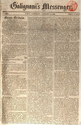 Galignani's messenger Samstag 11. Januar 1823