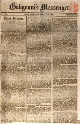 Galignani's messenger Samstag 25. Januar 1823