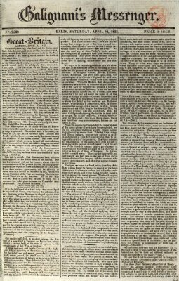 Galignani's messenger Samstag 12. April 1823