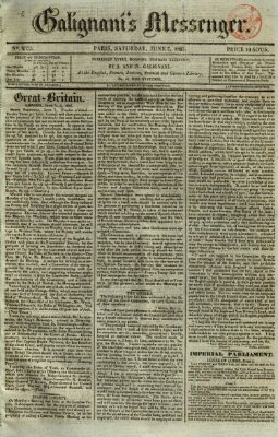 Galignani's messenger Samstag 7. Juni 1823