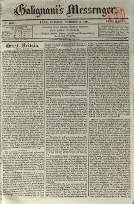 Galignani's messenger Dienstag 14. Oktober 1823