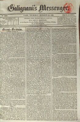 Galignani's messenger Donnerstag 30. Oktober 1823