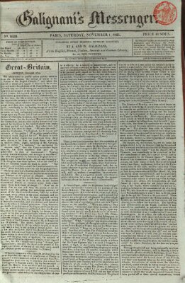 Galignani's messenger Samstag 1. November 1823