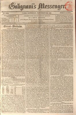 Galignani's messenger Samstag 29. November 1823