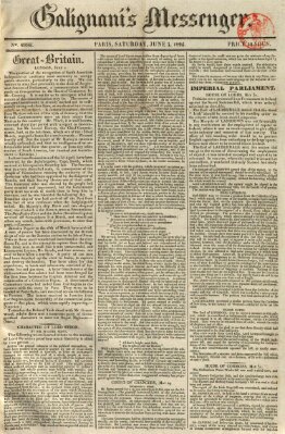 Galignani's messenger Samstag 5. Juni 1824