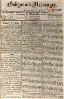 Galignani's messenger Samstag 26. Juni 1824