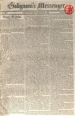 Galignani's messenger Samstag 21. August 1824