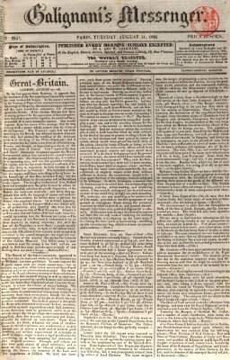 Galignani's messenger Dienstag 31. August 1824